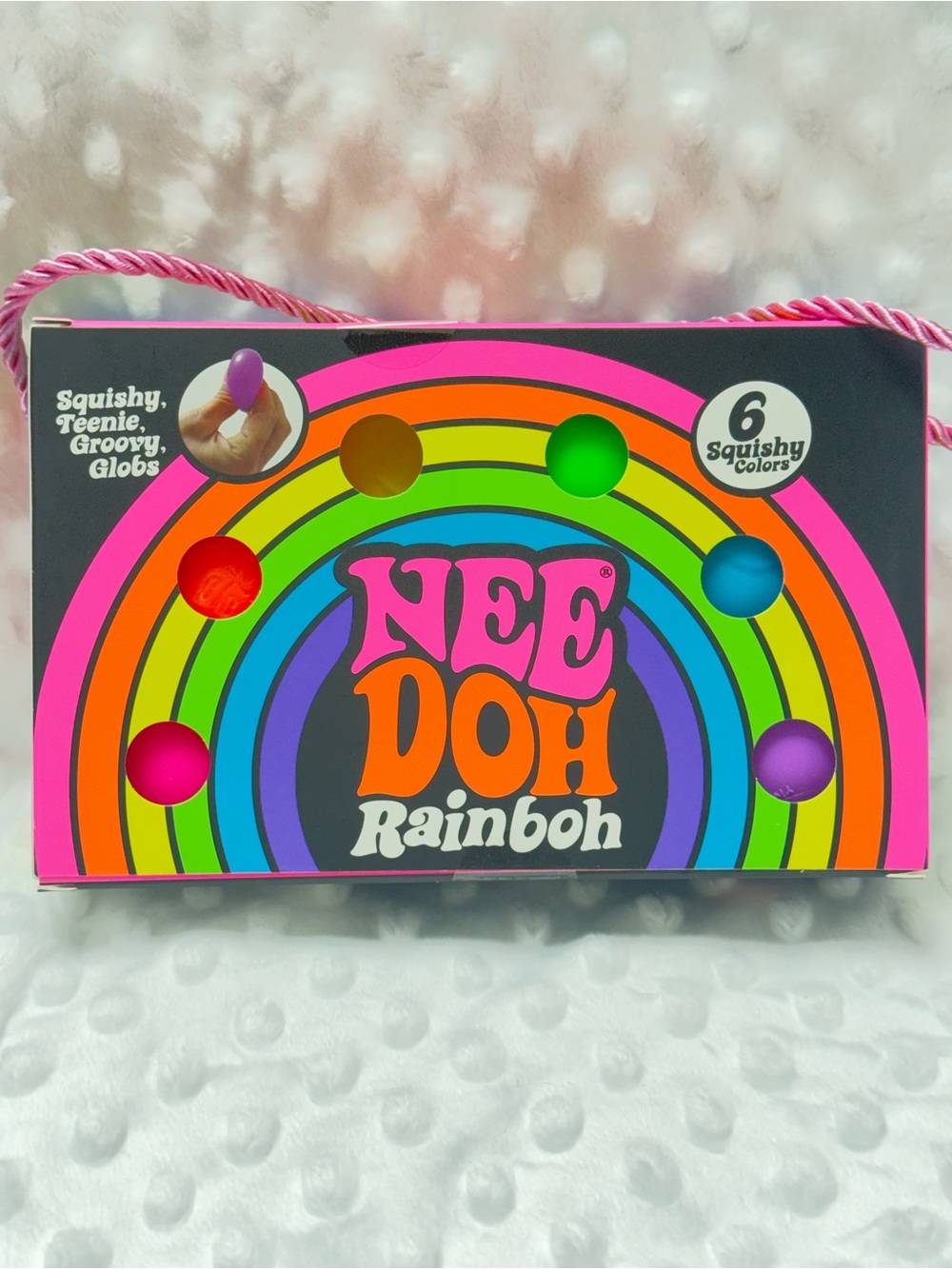 Schylling Nee Doh Rainboh Groovy Glob Teenie Squishy Rainbow Toy 6
Colors Needoh